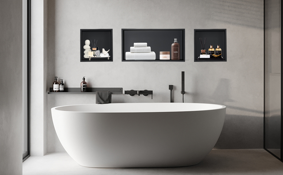 Shower Niche No Tile Needed,12 Ă24